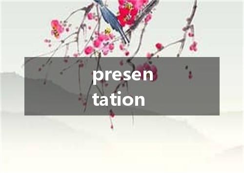 presentation是什么意思