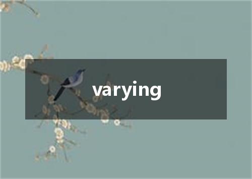 varying是什么意思