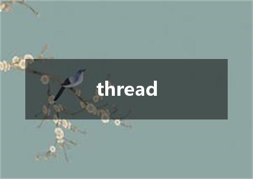 thread是什么意思