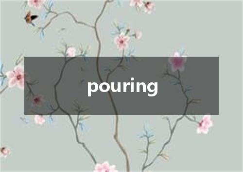 pouring是什么意思