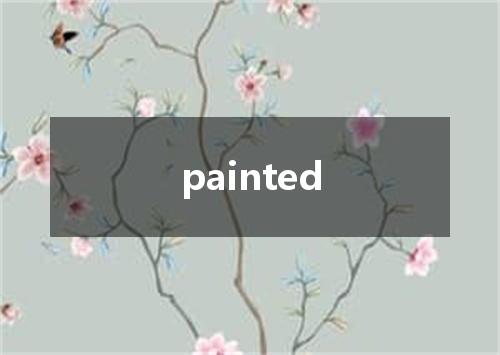 painted是什么意思