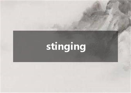 stinging是什么意思