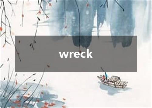 wreck是什么意思