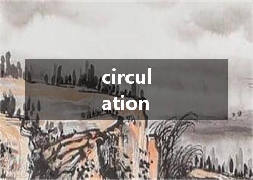 circulation是什么意思