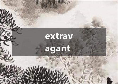 extravagant是什么意思