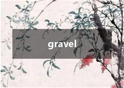 gravel是什么意思