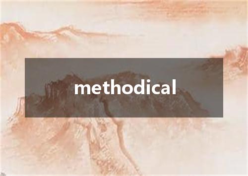 methodical是什么意思
