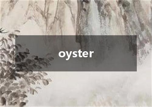 oyster是什么意思