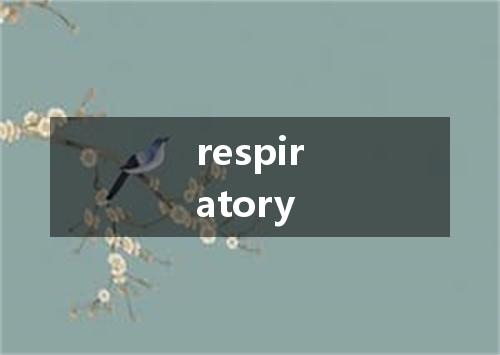 respiratory是什么意思