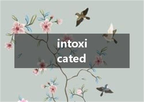 intoxicated是什么意思