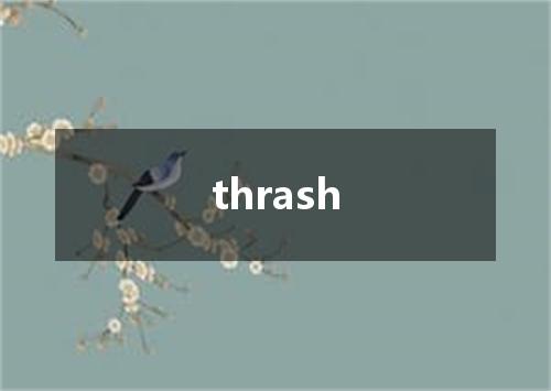 thrash是什么意思