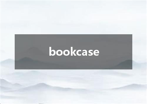 bookcase是什么意思
