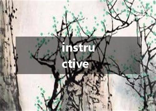 instructive是什么意思