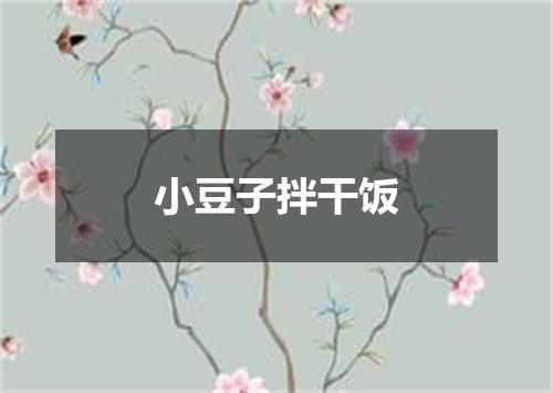 小豆子拌干饭