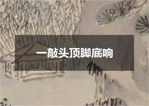 一敲头顶脚底响