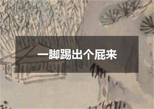 一脚踢出个屁来