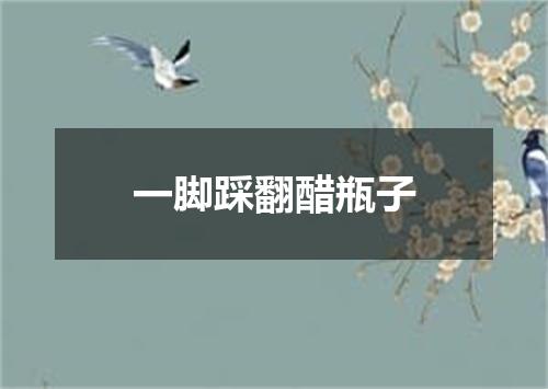 一脚踩翻醋瓶子