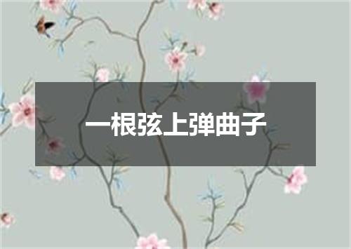 一根弦上弹曲子