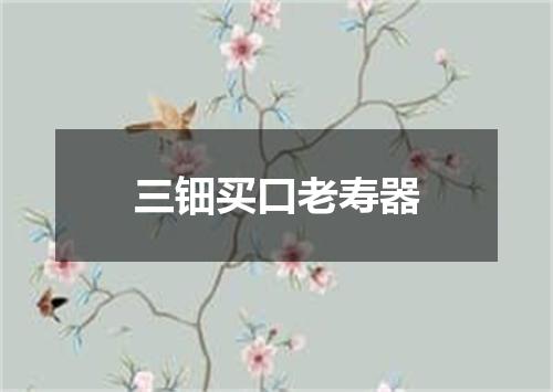 三钿买口老寿器