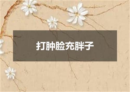 打肿脸充胖子