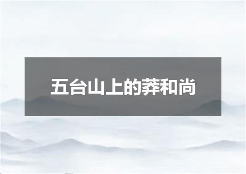 五台山上的莽和尚