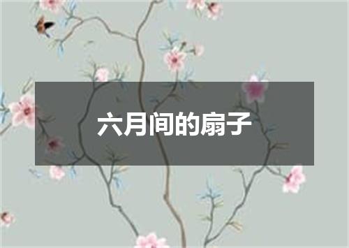 六月间的扇子