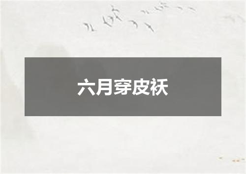 六月穿皮袄