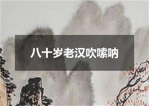 八十岁老汉吹嗦呐