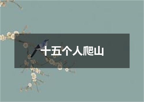 十五个人爬山