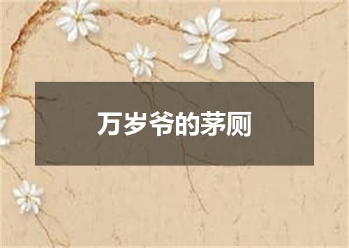 万岁爷的茅厕