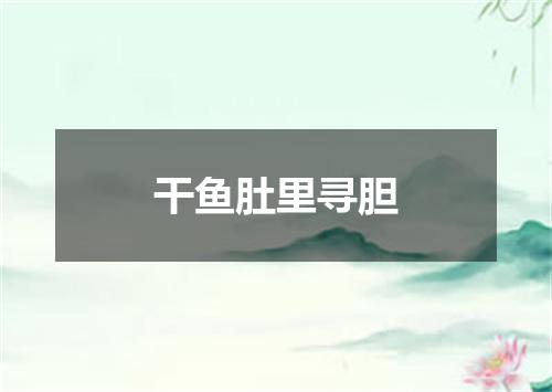 干鱼肚里寻胆
