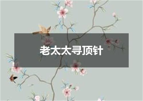 老太太寻顶针
