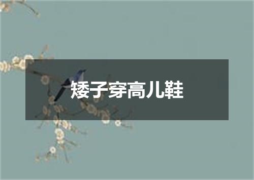 矮子穿高儿鞋