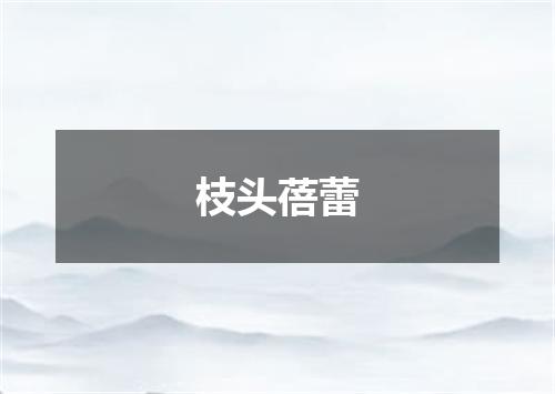 枝头蓓蕾
