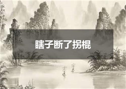 瞎子断了拐棍