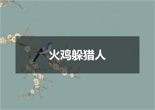 火鸡躲猎人