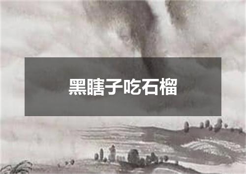 黑瞎子吃石榴