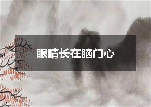 眼睛长在脑门心