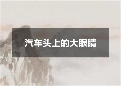 汽车头上的大眼睛