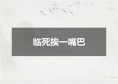 临死挨一嘴巴
