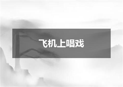 飞机上唱戏