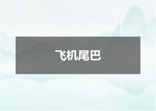 飞机尾巴