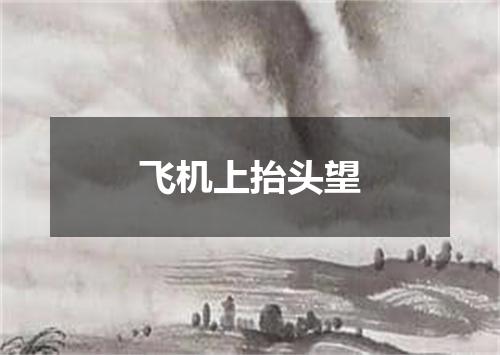 飞机上抬头望