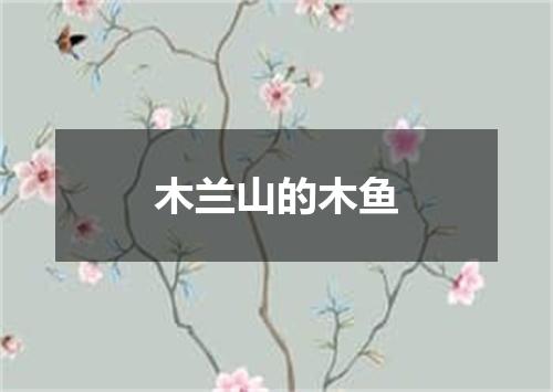 木兰山的木鱼