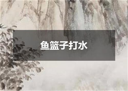 鱼篮子打水