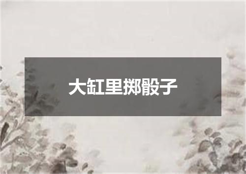 大缸里掷骰子