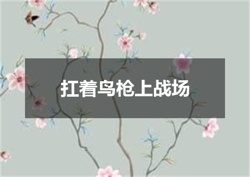 扛着鸟枪上战场