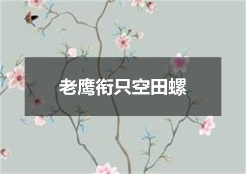 老鹰衔只空田螺
