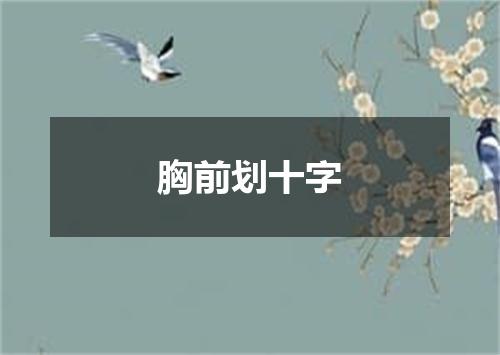 胸前划十字