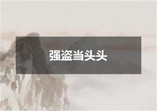 强盗当头头